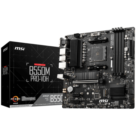 MSI B550M PRO-VDH placa base AMD B550 Zócalo AM4 micro ATX