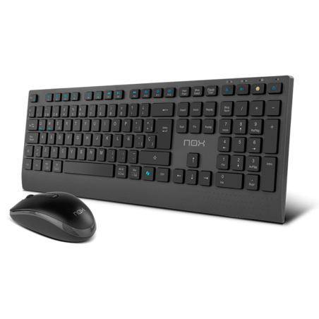 NOX NXLITEDUOSP teclado Ratón incluido Hogar RF Wireless + Bluetooth Q
