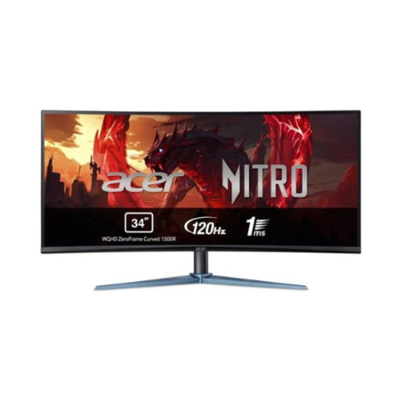 Monitor led 34 pulgadas gaming acer nitro ed340cu curvo va - qhd - dp 