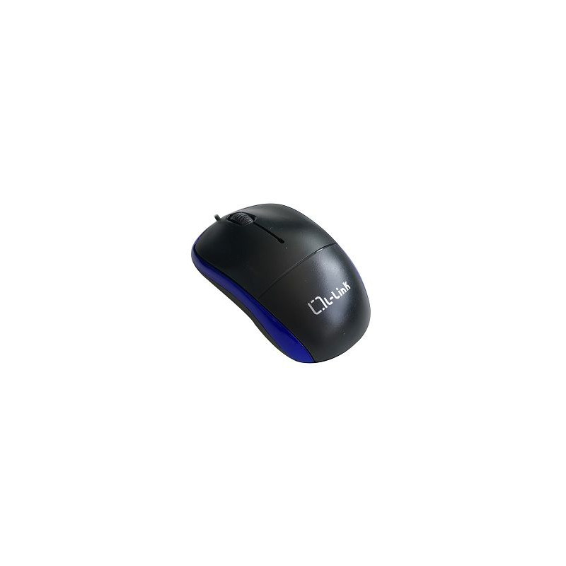 Raton optico usb l - link negro - azul
