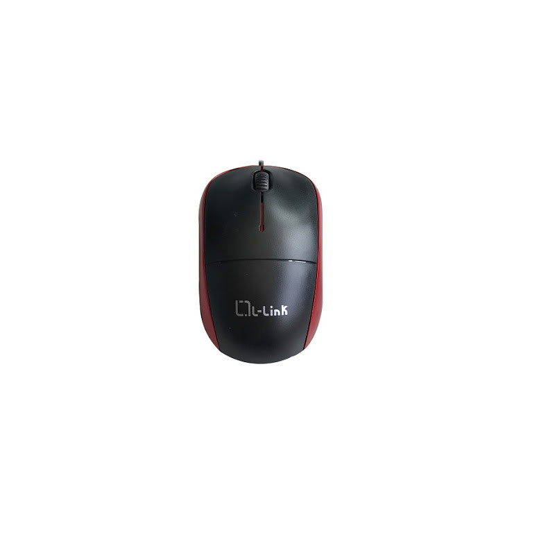 Raton optico usb l - link negro - rojo