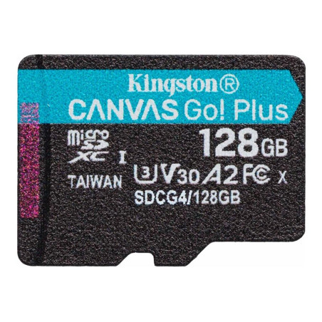 Tarjeta memoria micro sdxc 128gb kingston canvas go! plus uhs - i clas