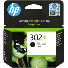 HP Cartucho de tinta original 302XL de alta capacidad negro