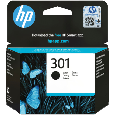 HP Cartucho de tinta original 301 negro