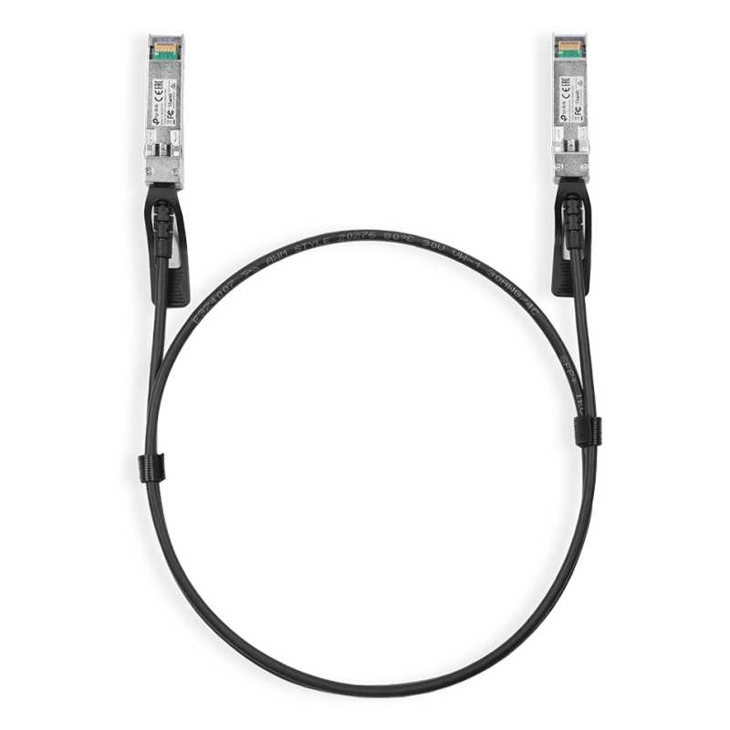 TP-Link TL-SM5220-1M Cable de fibra óptica e InfiniBand SFP+ DAC Negro