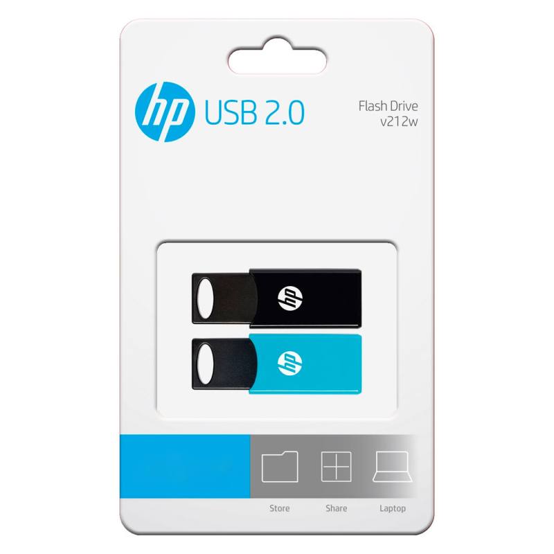 HP v212w unidad flash USB 64 GB USB tipo A 2.0 Negro, Azul