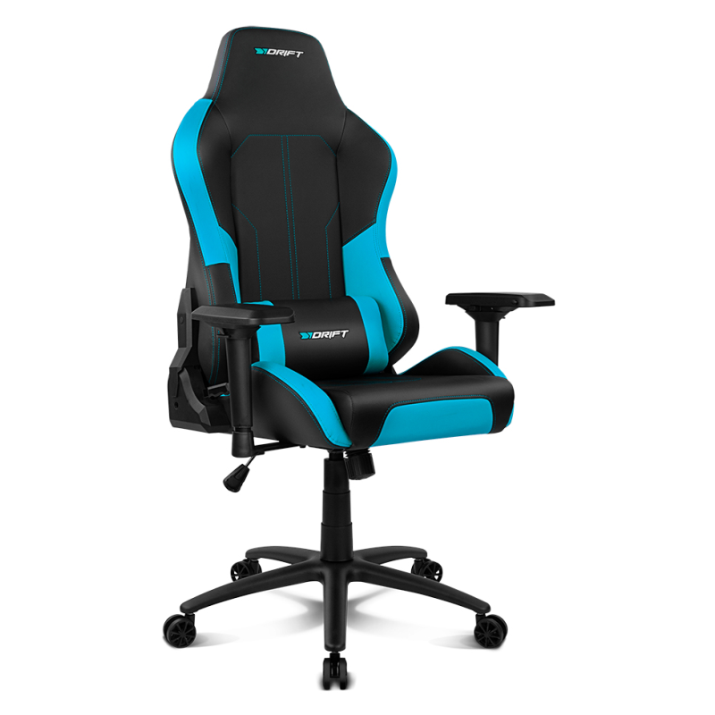 DRIFT DR250 Silla para videojuegos de PC Asiento acolchado tapizado Negro, Azul