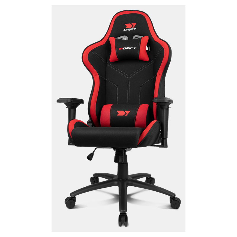 DRIFT DR110BR silla para videojuegos Butaca para jugar Asiento acolchado Negro, Rojo