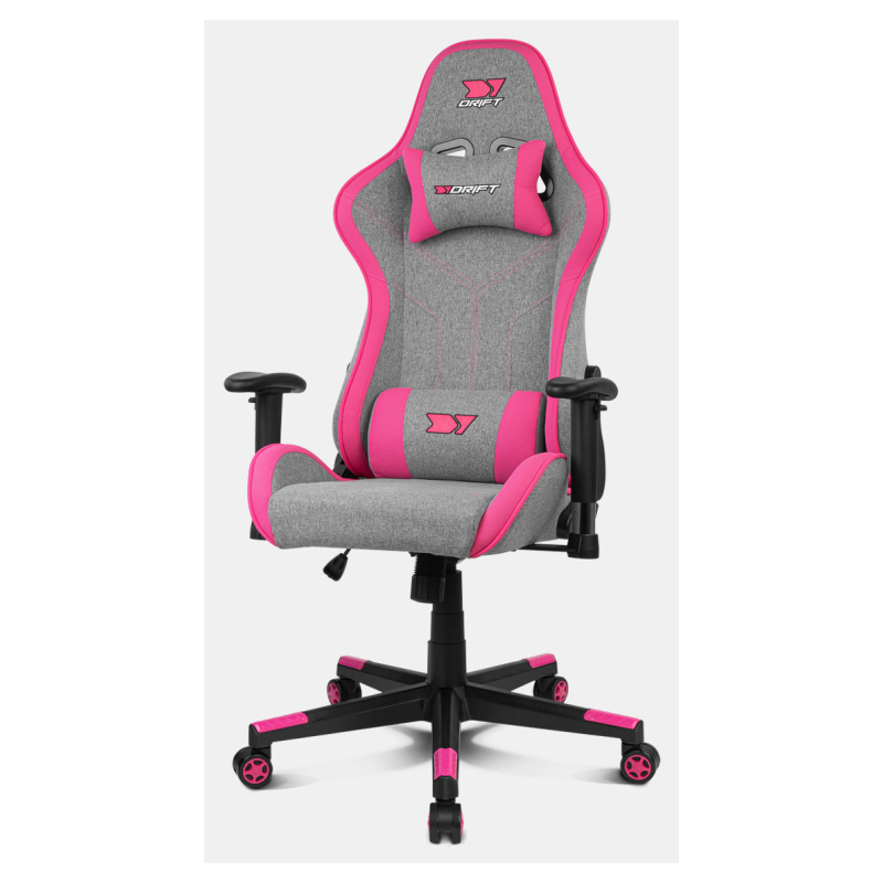 DRIFT DR90 PRO Silla para videojuegos de PC Asiento acolchado Gris, Rosa