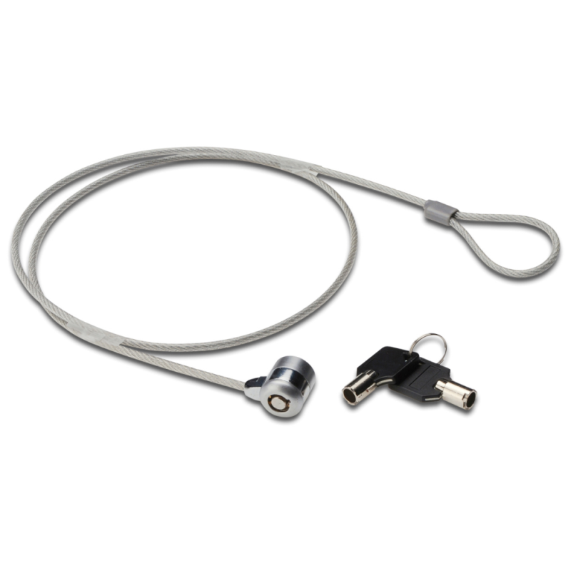 Ewent EW1242 cable antirrobo Negro, Acero inoxidable 1,5 m