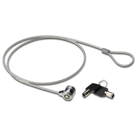 Ewent EW1242 cable antirrobo Negro, Acero inoxidable 1,5 m