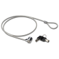 Ewent EW1242 cable antirrobo Negro, Acero inoxidable 1,5 m