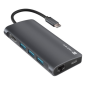 NATEC NMP-2162 base para portátil y replicador de puertos Alámbrico USB 3.2 Gen 1 (3.1 Gen 1) Type-C Gris