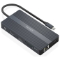 AISENS ASUC-12P017-GR base para portátil y replicador de puertos Alámbrico USB 3.2 Gen 1 (3.1 Gen 1) Type-C