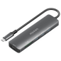AISENS ASUC-6P024-GR base para portátil y replicador de puertos Alámbrico USB 3.2 Gen 1 (3.1 Gen 1) Type-C