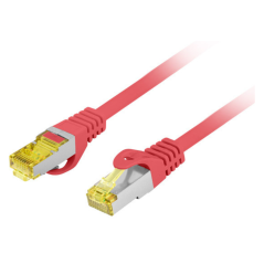 Lanberg PCF6A-10CU-0025-R cable de red Rojo 0,25 m Cat6a S/FTP (S-STP)