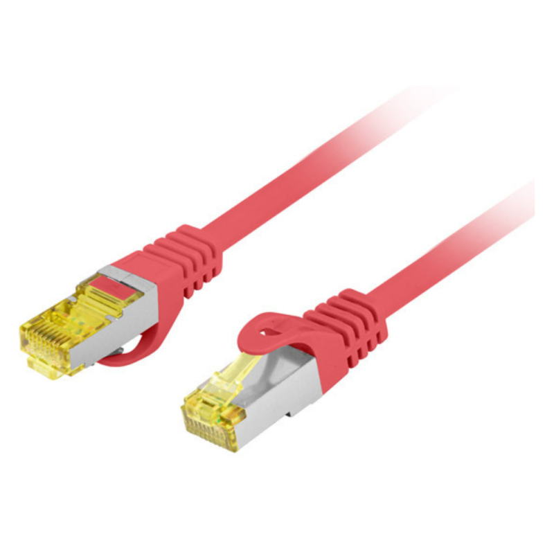 Lanberg PCF6A-10CU-0025-R cable de red Rojo 0,25 m Cat6a S/FTP (S-STP)