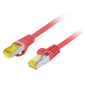 Lanberg PCF6A-10CU-0025-R cable de red Rojo 0,25 m Cat6a S/FTP (S-STP)