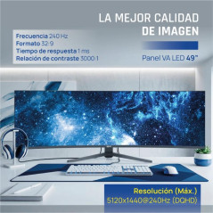 iggual Monitor 49 5K DQHD 1ms 240Hz MM AA Curvo