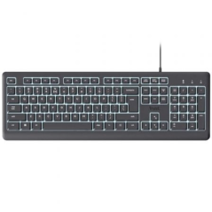 TECLADO PRIMO CON ILUMINACION NEGRO TRUST