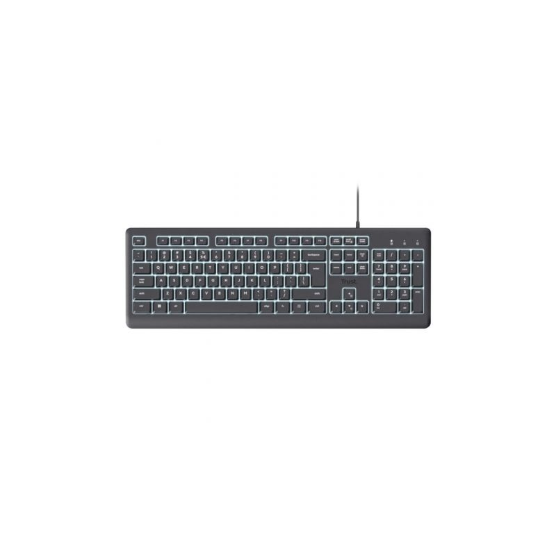 TECLADO PRIMO CON ILUMINACION NEGRO TRUST TECLADO PRIMO CON ILUMINACION NEGRO TRUST