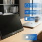 iggual Monitor portátil 15,6 IPS FHD USB-C funda