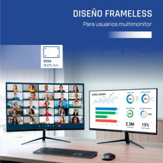 iggual Monitor 21,5 IPS 1ms FHD 120Hz VGA HDMI DP