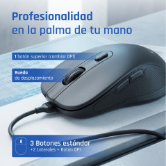 iggual Ratón USB OFFICE-ELITE-PRO-6D 3600DPI
