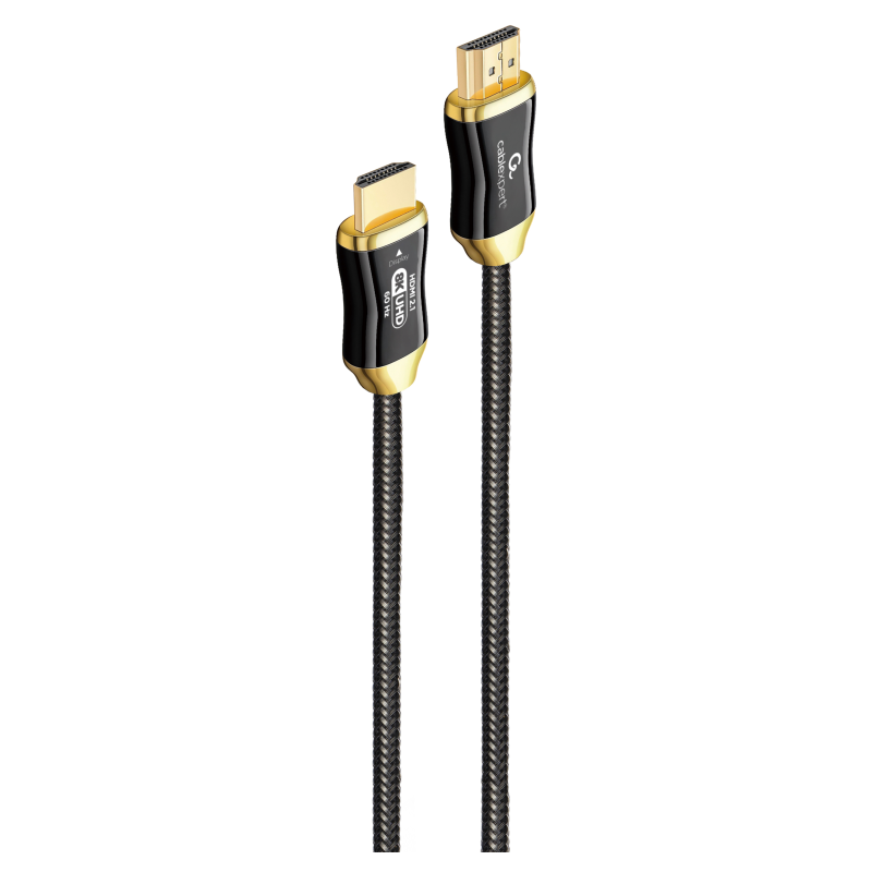 Gembird CCBP-HDMI8K-AOC-5M cable HDMI HDMI tipo A (Estándar) Negro, Oro