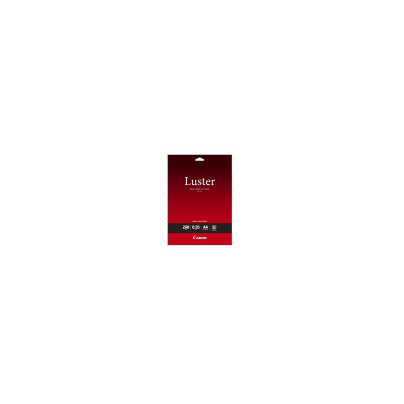 Papel fotografico canon lu - 101 a3 - 297x420mm - 260g - brillo - 20 hojas