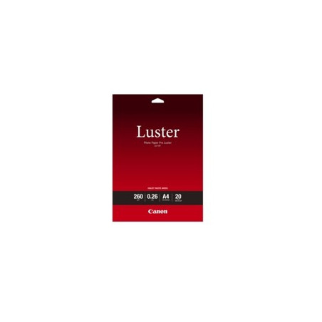 Papel fotografico canon lu - 101 a3 - 297x420mm - 260g - brillo - 20 h