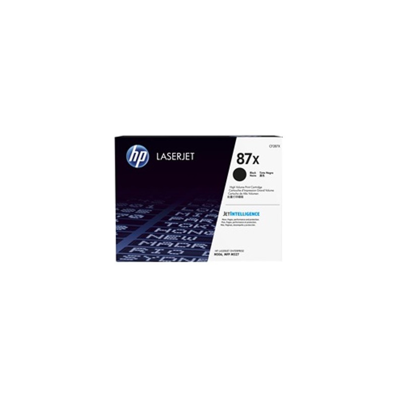 Toner hp 87x cf287x negro 18000 paginas