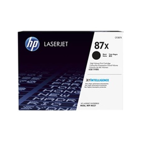 Toner hp 87x cf287x negro 18000 paginas