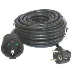 Cable prolongador de corriente silver electrics 2m - 3x 1.5mm - 250v -