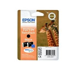 Pack 2 tintas epson c13t07114h10 negro gran capacidad pack de 2 unidad