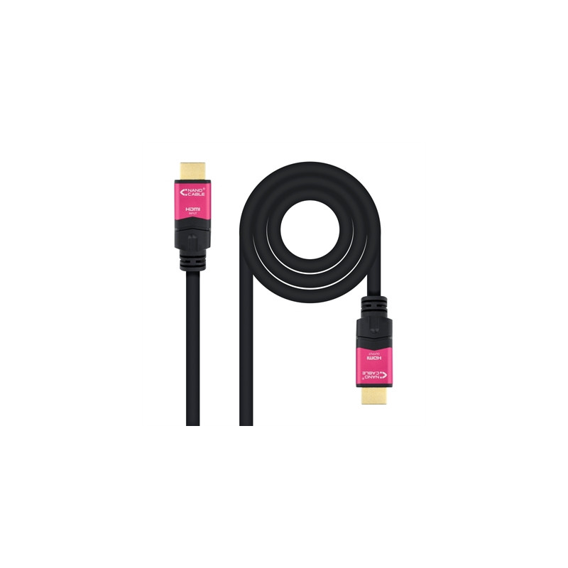 Cable hdmi 2.0 nanocable 4k 25m - macho - macho - negro