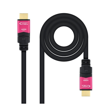 Cable hdmi 2.0 nanocable 4k 25m - macho - macho - negro