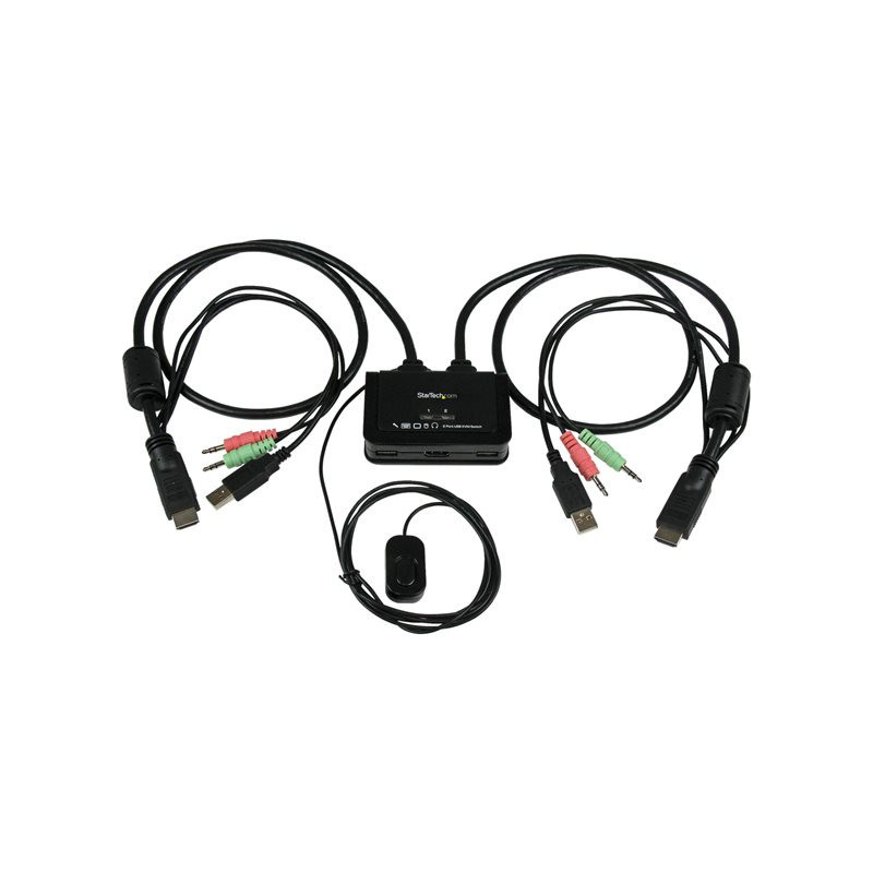 Conmutador kvm star tech 2 usb 2 hdmi switch