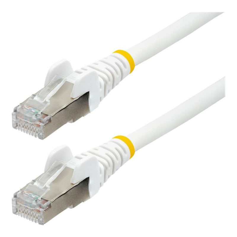 Cable de red startech latiguillo rj45 lszh s - ftp cat6a 0.5m blanco