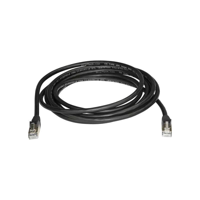 Cable de red startech latiguillo rj45 stp cat6a 3m negro