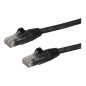 Cable de red startech latiguillo rj45 utp cat6 15m negro