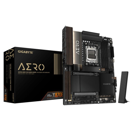 Placa base gigabyte gigabyte x870e aero x3d dark wood am5 atx - 4x ddr