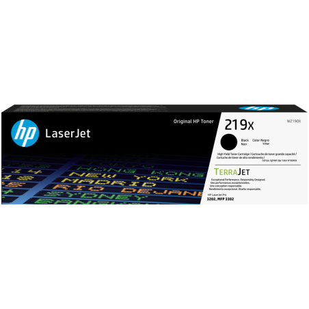 HP Cartucho de Tóner Original LaserJet 219X de alta capacidad negro