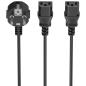 AISENS A132-0864 cable de transmisión 3 m CEE7/7 Acoplador C13 2 x