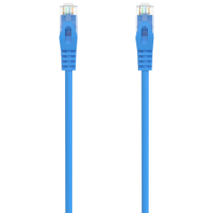 AISENS Cable de Red Latiguillo RJ45 LSZH Cat.6A 500 Mhz UTP AWG24, Azu