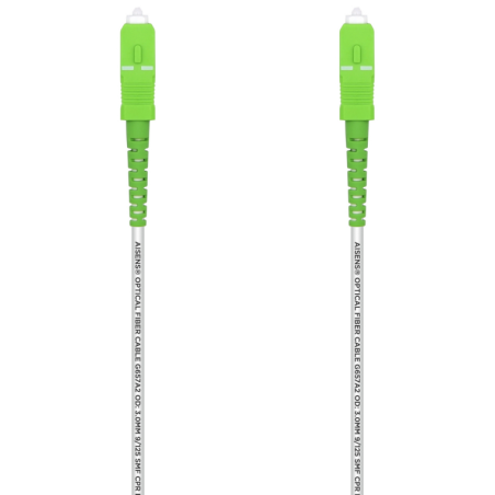 AISENS A152-0499 Cable de fibra óptica e InfiniBand 15 m SC Blanco