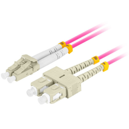 Lanberg FO-LUSU-MD41-0020-VT Cable de fibra óptica e InfiniBand 2 m 2x