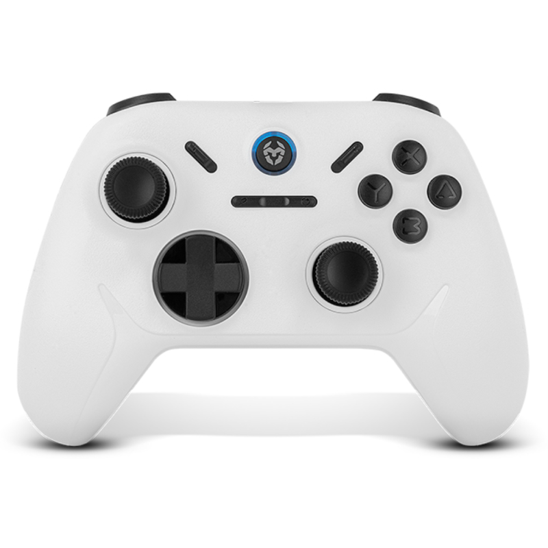 Krom Kadoer Blanco Bluetooth/USB Gamepad Analógico/Digital Android, Nintendo Switch, Nintendo Switch 2, PC, iOS