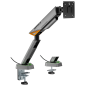 AISENS DT49TSRRGB-347 soporte para monitor 124,5 cm (49) Escritorio Negro, Gris
