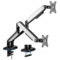 AISENS DT32TSR-297 soporte para monitor 81,3 cm (32) Escritorio Negro, Blanco
